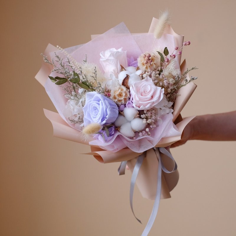 Girly Colors・Rose Bouquet - Dried Flowers & Bouquets - Plants & Flowers Pink