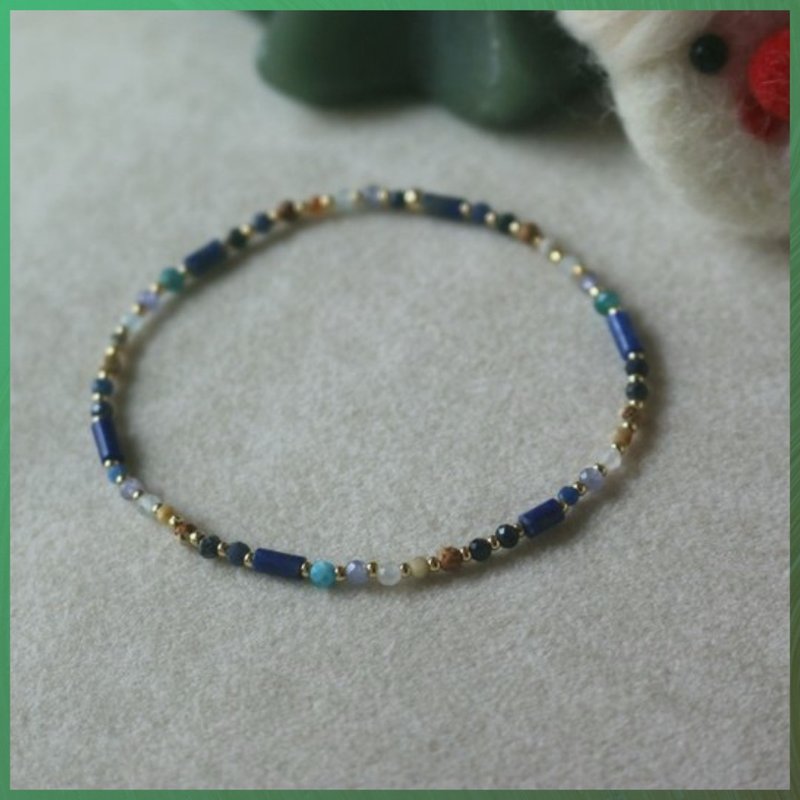 Bracelet brings confidence and power Lapis Lazuli Blue Stone- Good things are coming soon - - Bracelets - Gemstone Blue