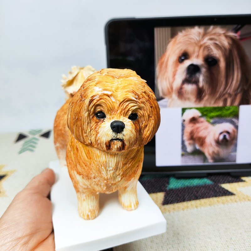 Customized dogs, pets, plush toys, furry children, portrait paintings, similar - Stuffed Dolls & Figurines - Clay Multicolor