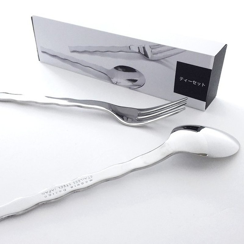 ティーセット ティースプーン、ケーキフォークのセット - 刀/叉/湯匙/餐具組 - 其他金屬 銀色