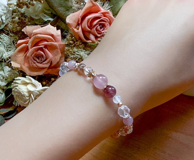 花と星の約束 ローズクォーツ ストロベリークォーツ ブラックスーパー