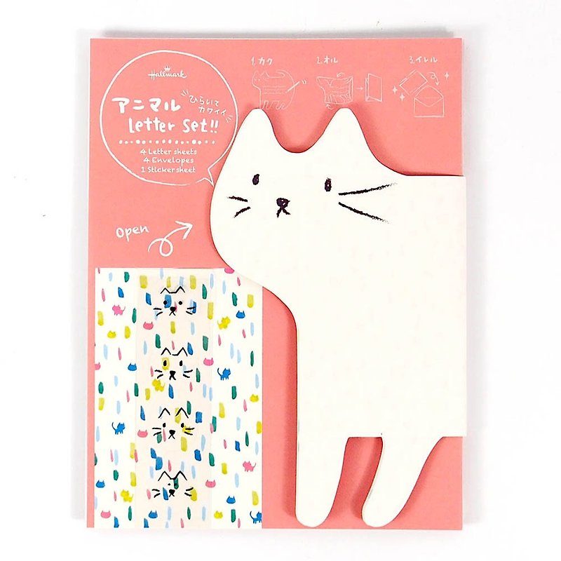 Cat Kit 4 into [Hallmark-Card Box / Multipurpose] - Cards & Postcards - Paper Pink