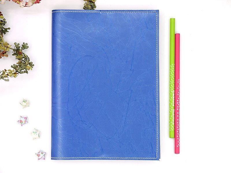 A5ブック明るい青色の服 - ノート・手帳 - プラスチック ブルー