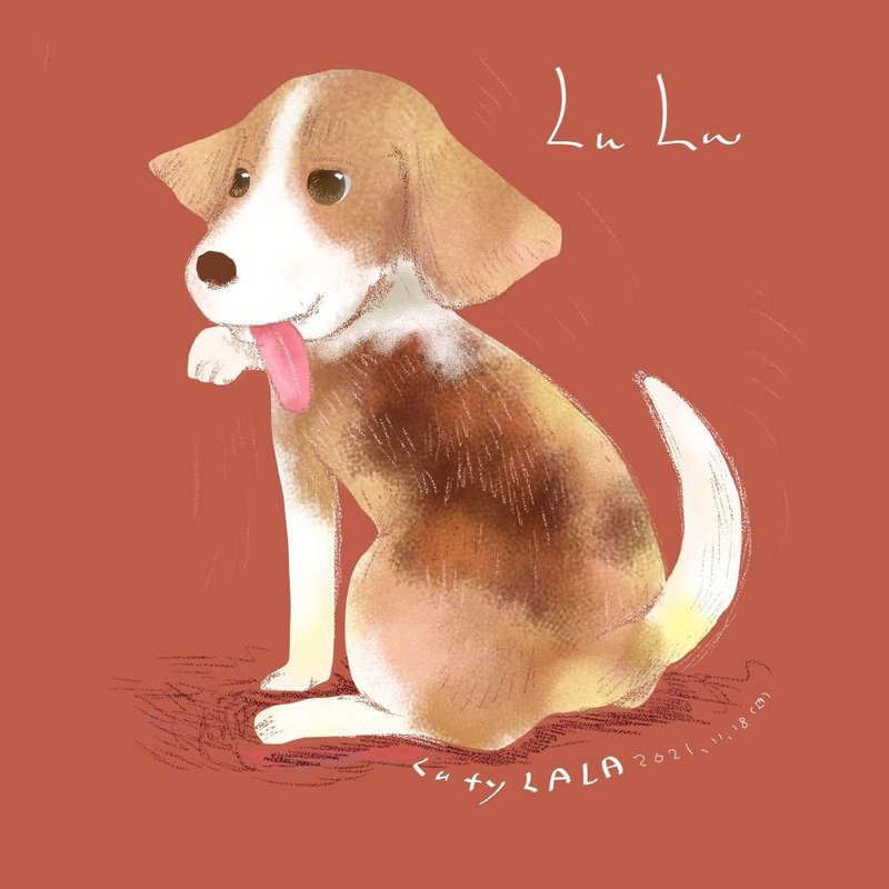 寵物似顏繪 繪本風 - 電子似顏繪/繪畫/插畫 - 其他材質 