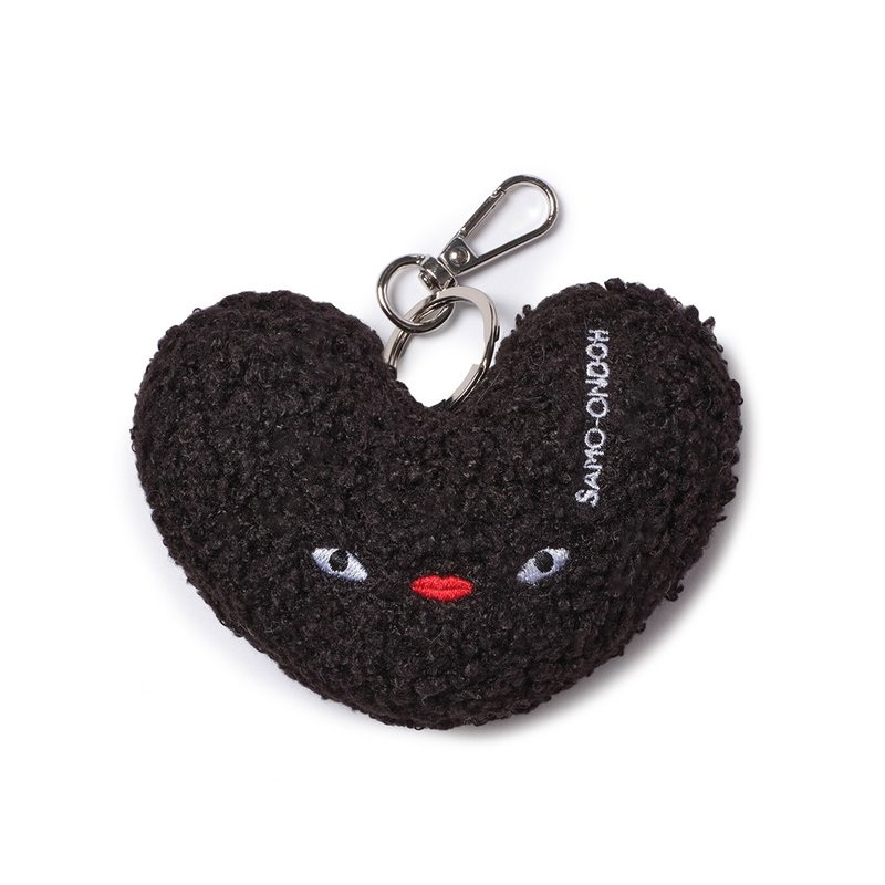 【HOT item】ACC Loveyom keychain - eco shearling - Black - ที่ห้อยกุญแจ - วัสดุอื่นๆ สีดำ