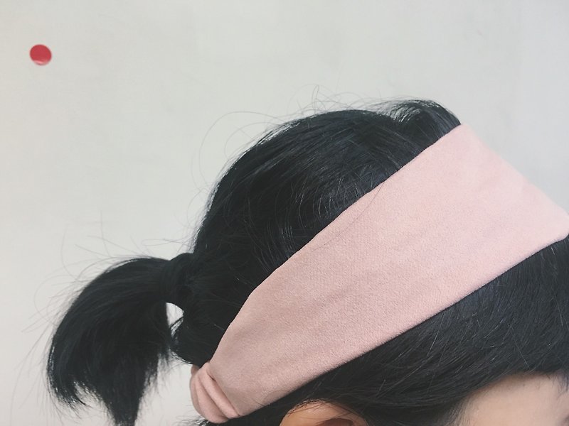 I secretly call / suede hair band - tender pink - Hair Accessories - Paper Pink