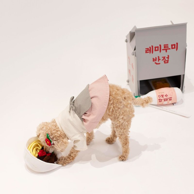 【年中慶2件6折】藏食/嗅聞玩具 | 沙沙聲、紓壓-韓國remetome - 貓/狗玩具 - 棉．麻 白色