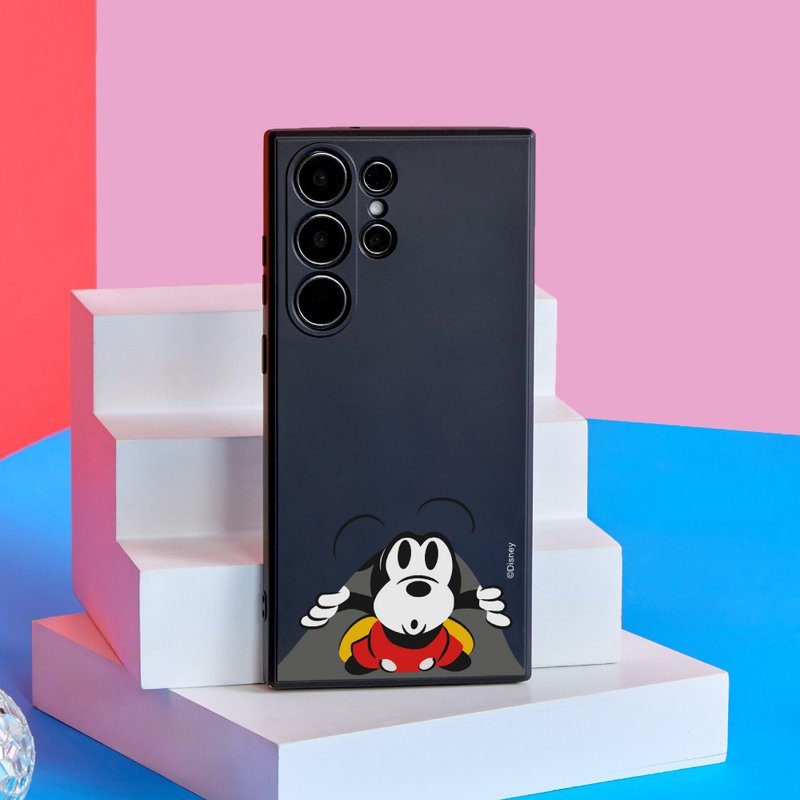 Disney經典-米奇的好奇心純色矽膠SAMSUNG手機殼 - 手機殼/手機套 - 塑膠 多色