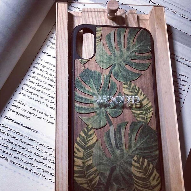 [Pre-order] Log Phone Case / Rainforest - iPhone Samsung - Phone Cases - Wood Brown