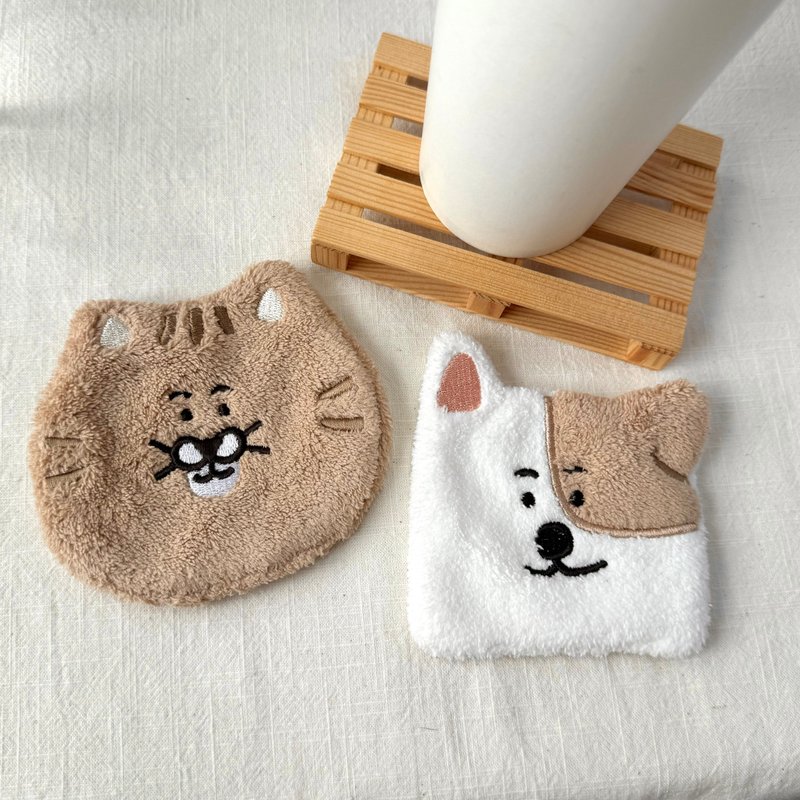 貓咪小狗-超吸水杯墊 - 擺飾/家飾品 - 其他材質 