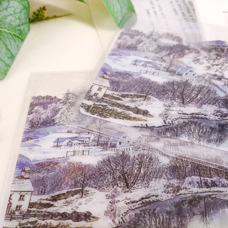 NO.1051 玉樹銀花The village blanket by snow / 晶透書寫墊 - 其他 - 塑膠 多色