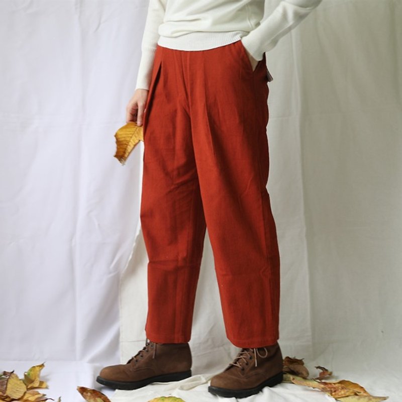 [Tip cloth for the secret garden] three-color cotton straight jeans female original design - กางเกงขายาว - ผ้าฝ้าย/ผ้าลินิน 