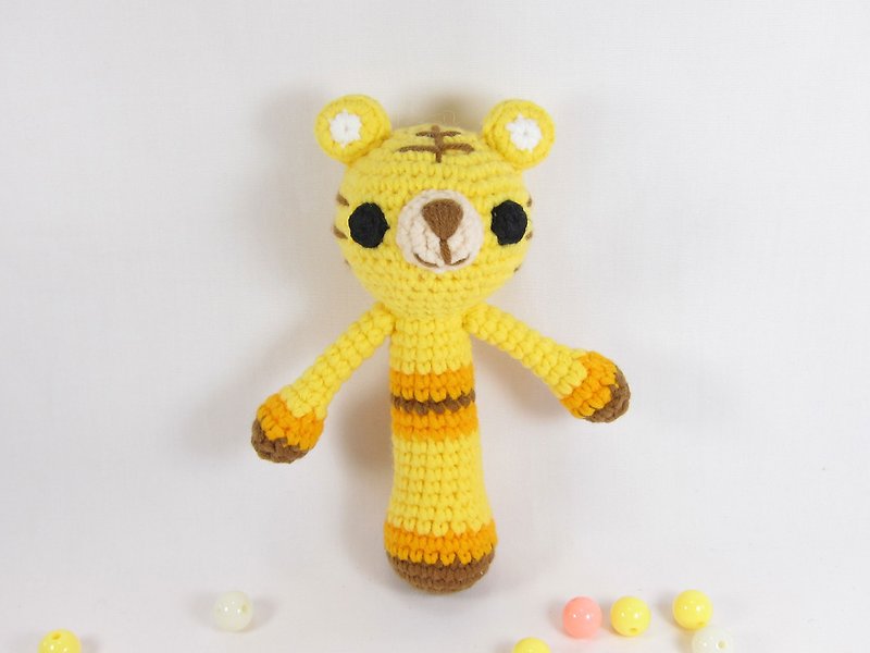 黃小虎-寶寶手搖鈴-啟發玩具 - 寶寶/兒童玩具/玩偶 - 其他材質 黃色