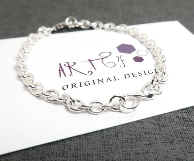 意念無限925純銀手鍊ART64六四設計銀飾｜手鍊/手環人氣榜- Pinkoi