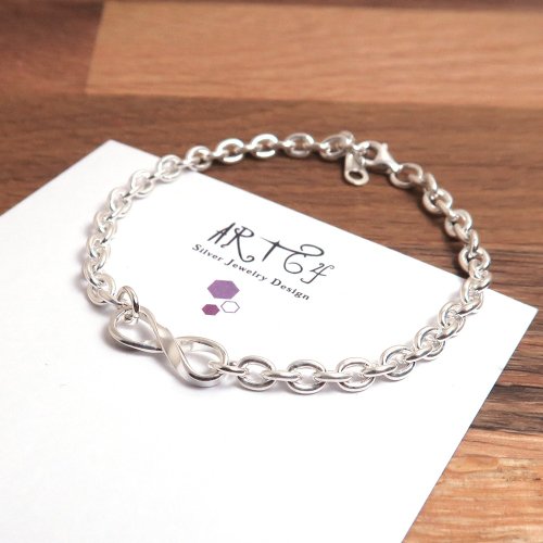 意念無限925純銀手鍊ART64六四設計銀飾｜手鍊/手環人氣榜- Pinkoi