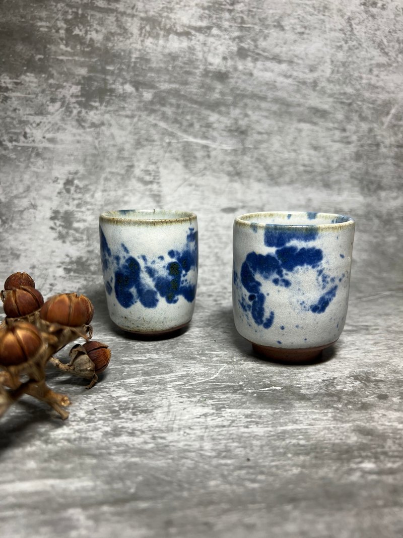 汝窯青瓷對杯組/夫妻對杯/手工陶器/手工對杯汝窯青瓷系列 - 茶壺/茶杯/茶具 - 陶 