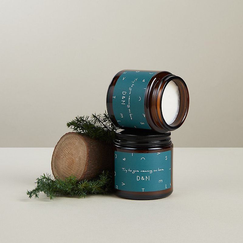 D&M essential oil scented candle (for melting Wax lamps) 100g woody tone | cedar/French cypress/rosewood - เทียน/เชิงเทียน - ขี้ผึ้ง 