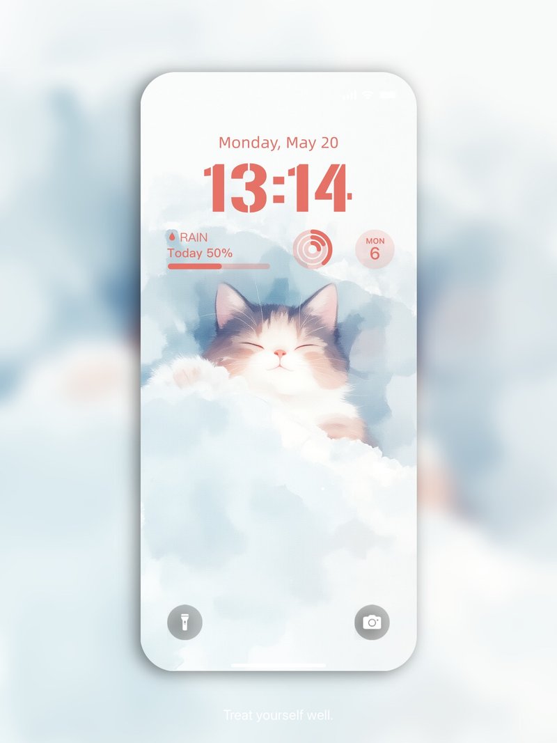 【數碼】手機桌布 | 週末的貓貓 - 電腦手機桌布/貼圖/App 圖示 - 其他材質 