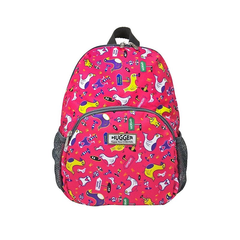 【HUGGER】Toddler Backpack , Birdie Wormies - Backpacks & Bags - Nylon Pink