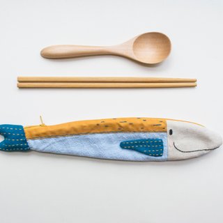 Travelling Tuna cutlery pouch - 海灘