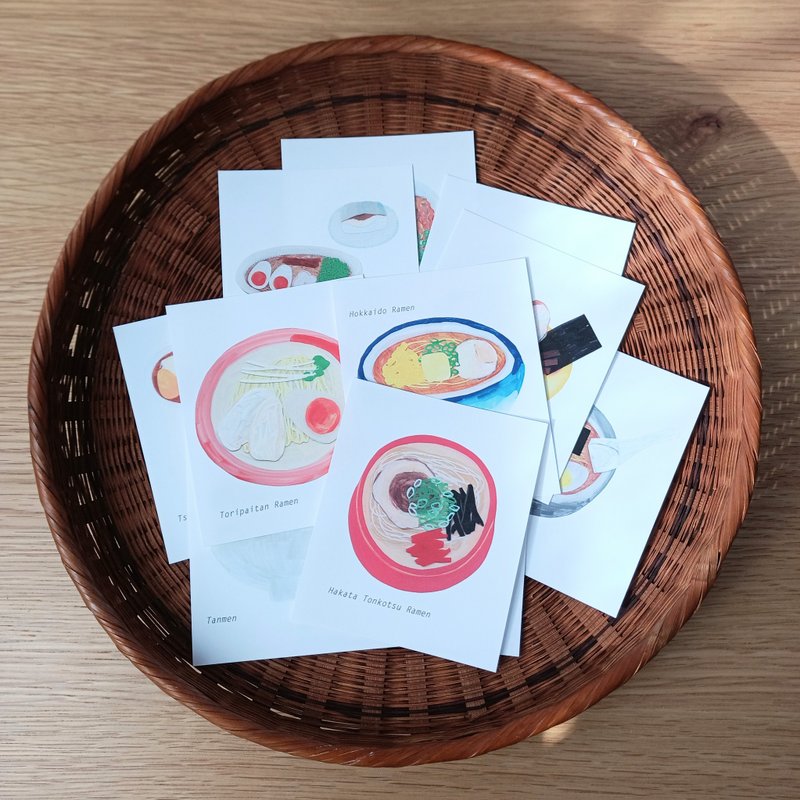 ひとこと箋　一言箋　ラーメンづくし　11枚入り - 卡片/明信片 - 紙 白色