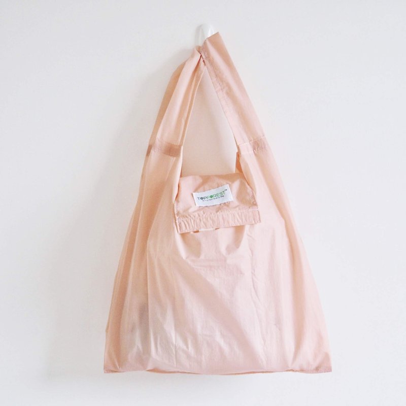 Featherlike Foldable Hand Carry Bag for Minimalist - กระเป๋าถือ - ไนลอน สึชมพู