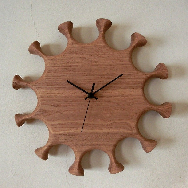 hana wall clock - นาฬิกา - ไม้ 