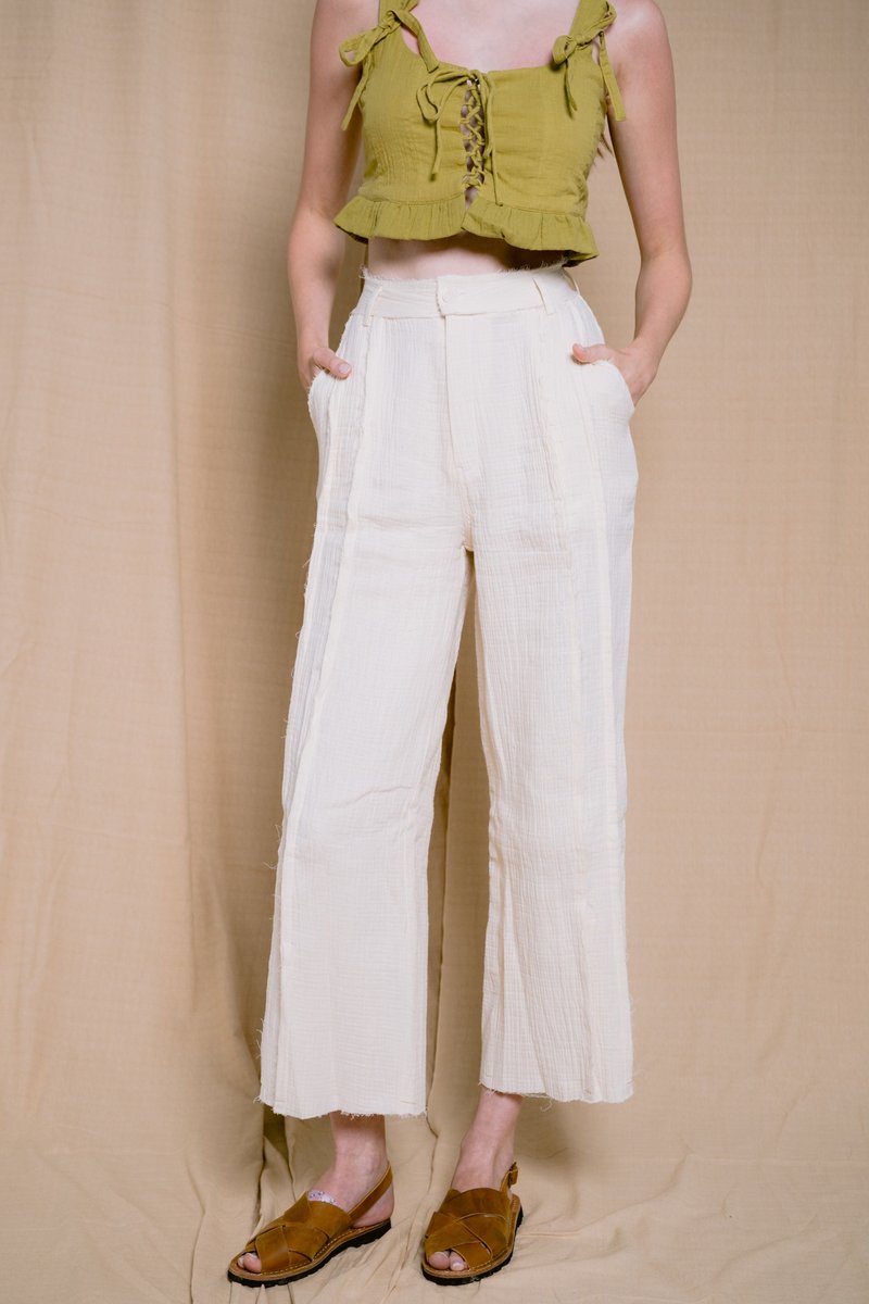 Palit Sally pants - 男長褲/休閒褲 - 棉．麻 
