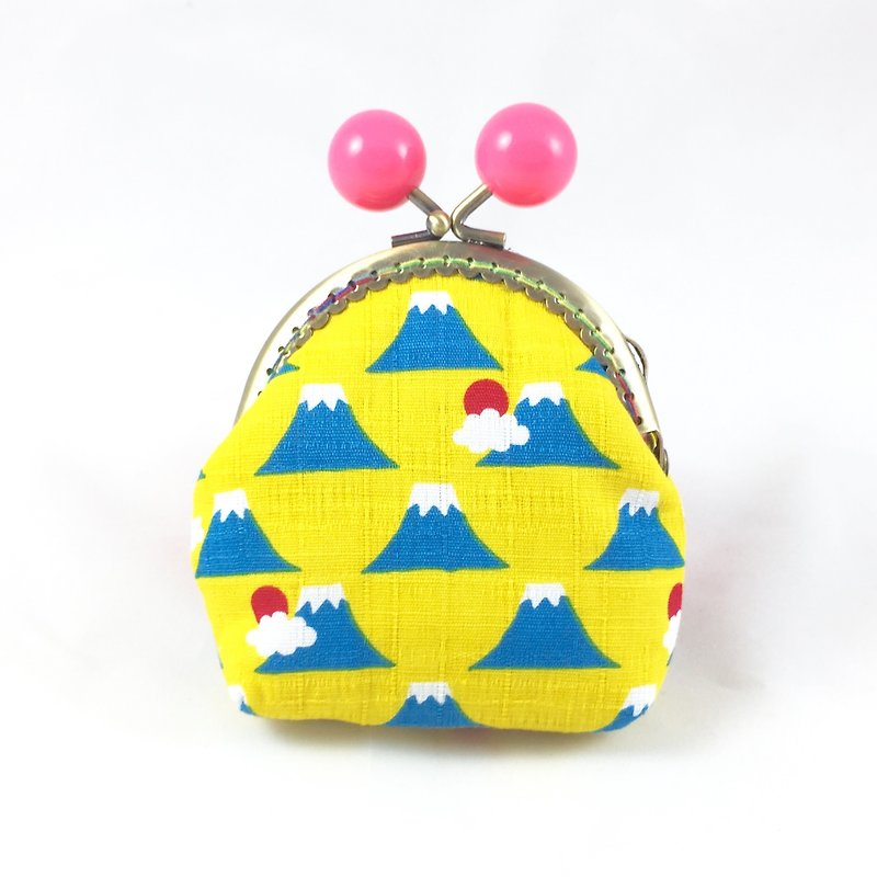 Little Rainbow Candy Gold Pack-Little Fuji - กระเป๋าใส่เหรียญ - ผ้าฝ้าย/ผ้าลินิน สีเหลือง