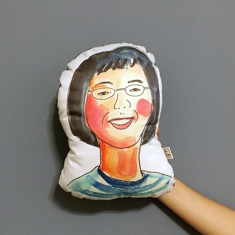 【客製】Lasa系列插畫: 大頭抱枕 - 枕頭/咕𠱸 - 其他材質 
