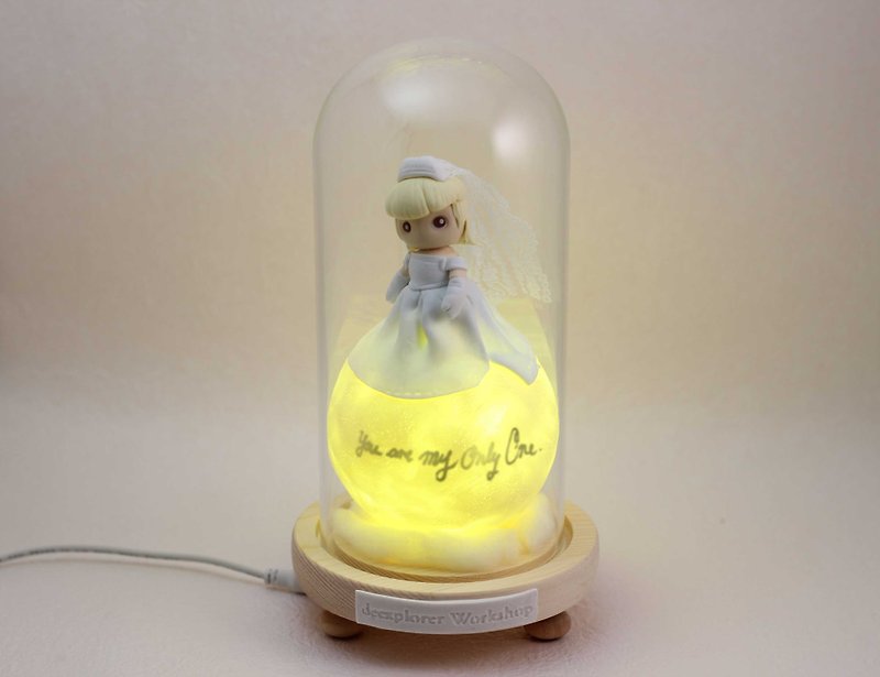Unique customized princess series, planet whisper lamp, the most intimate gift, for the person you care about - Lighting - Clay 