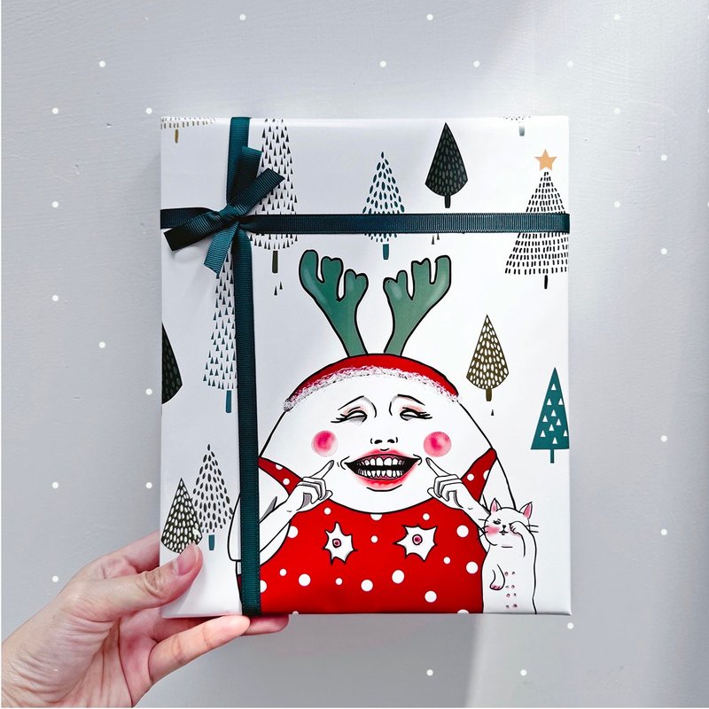 63折【聖誕禮盒】好大氣聖誕交換禮物組 - 卡片/明信片 - 紙 綠色