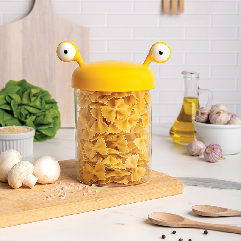 OTOTO Big Eyes Food Storage Jar - เครื่องครัว - แก้ว สีเหลือง