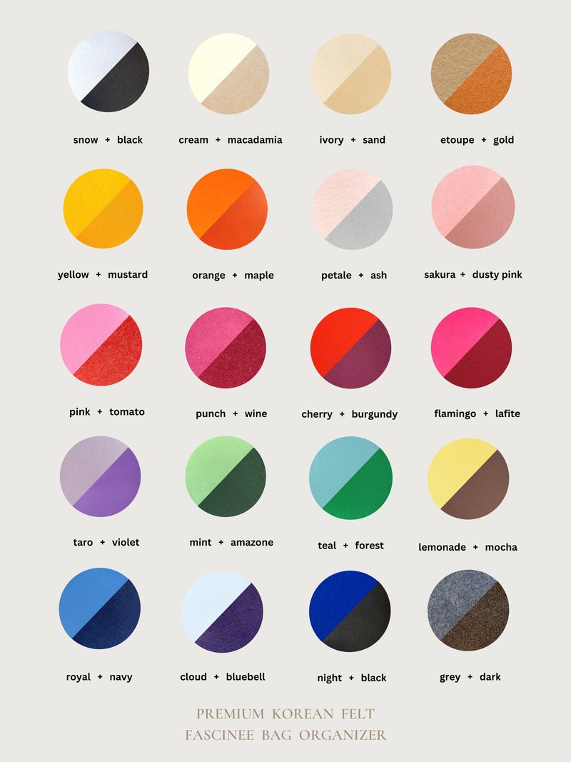 手製內袋 Bag Organizer 訂製 - 化妝包/收納袋 - 其他材質 多色