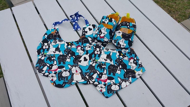 Bulldog Baby Moon Gift Box 3 Pieces (12cm) [SET3170303] - Baby Gift Sets - Cotton & Hemp Multicolor