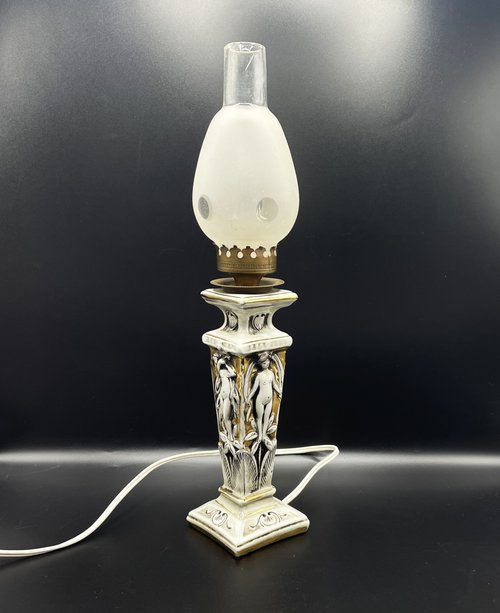 オブジェ　カポディモンテA.SANTINI アンティーク照明 レトロ イタリア製 オブジェ カポディモンテA.SANTINI アンティーク照明 レトロ