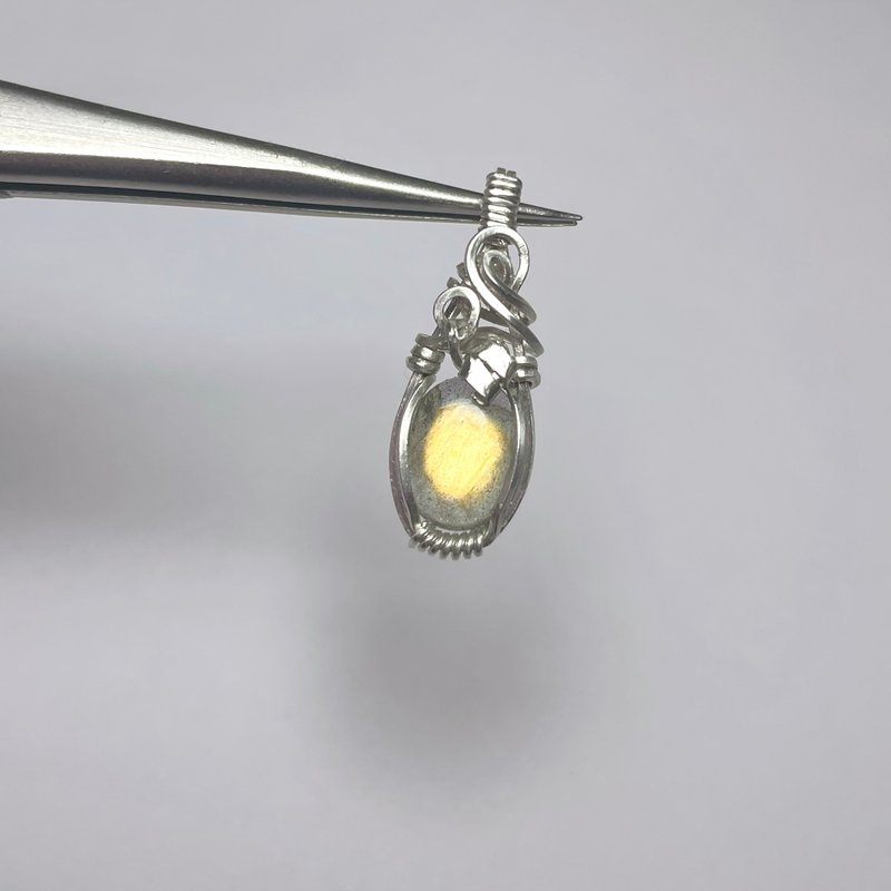 Labradorite necklace pendant silver necklace - Necklaces - Sterling Silver 