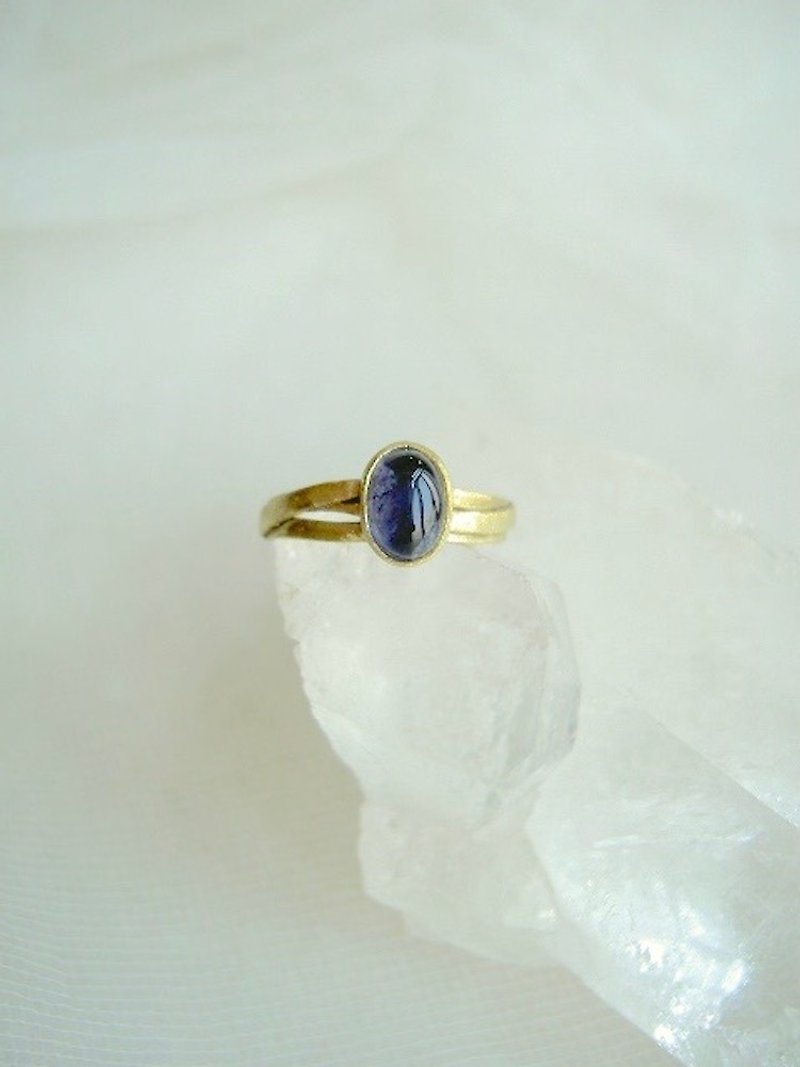 9.5号アイオライト・リング - 戒指 - 寶石 藍色