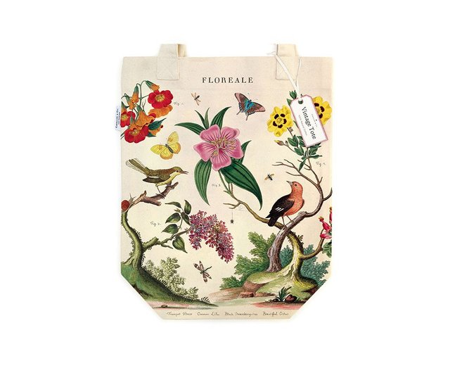 【花柄オシャレ◆】CAVALLINI & CO. キャンバス トートバッグ Amazon.com: Cavallini & Co. Flower Garden Tote Bag