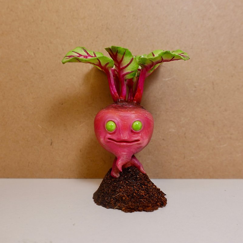 【Beetroot】(Green Eyes) (Free Pumpkin Mask) Movable Joints Doll - Stuffed Dolls & Figurines - Resin Red