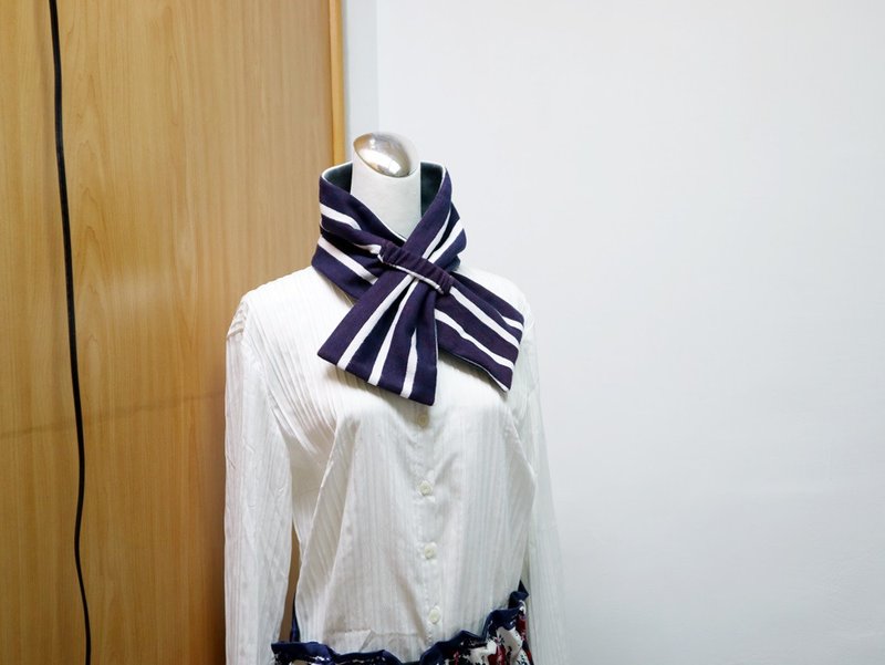 可調式短圍巾.scarf 保暖圍脖 雙面雙色 大人.小孩均適用 - 圍巾/披肩 - 其他材質 
