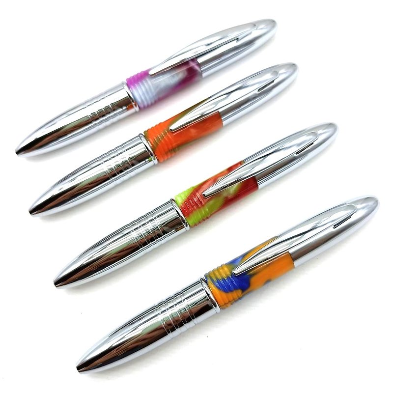 多機能ペン 兼用ボールペンブルーブラックアクリル樹脂 回転芯 - 油性・ゲルインクボールペン - その他の素材 