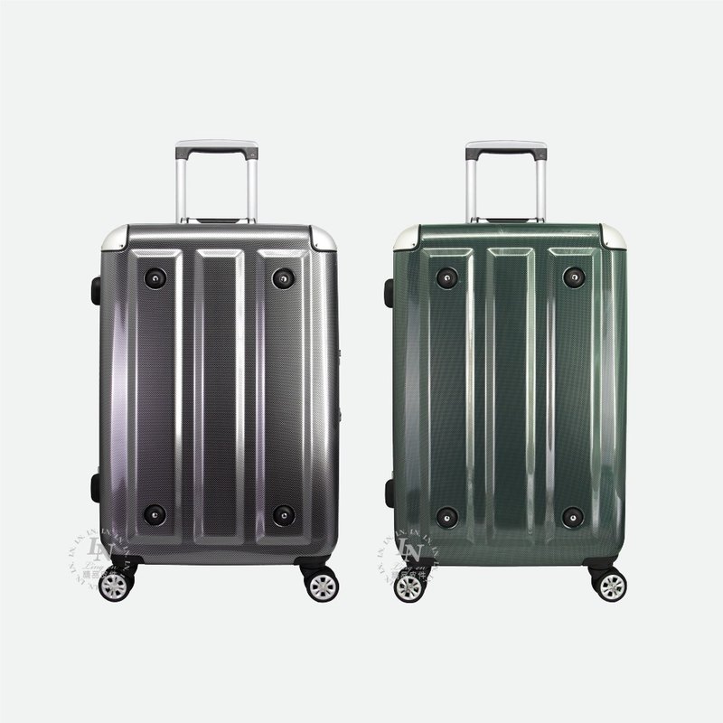 Japan MOM aluminum frame trolley case/luggage lightweight impact-resistant PP material mirror scratch-resistant aluminum frame - Luggage & Luggage Covers - Polyester Multicolor