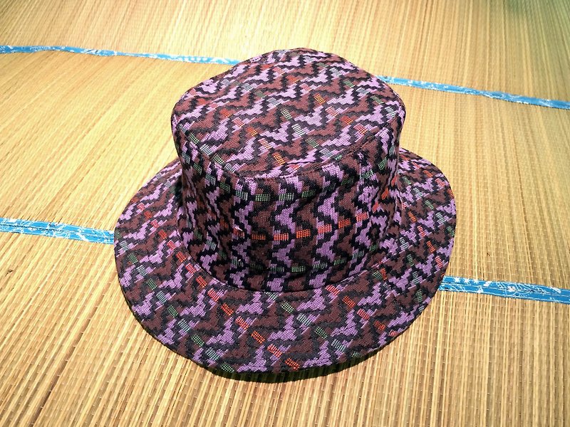 EARTH.er │ traditional Nepalese mountaineering cloth sombrero # 01 ● Traditional Dhaka Hiking Bonnie Hat # 01│ :: Hong Kong original design brand :: - Hats & Caps - Other Materials Purple