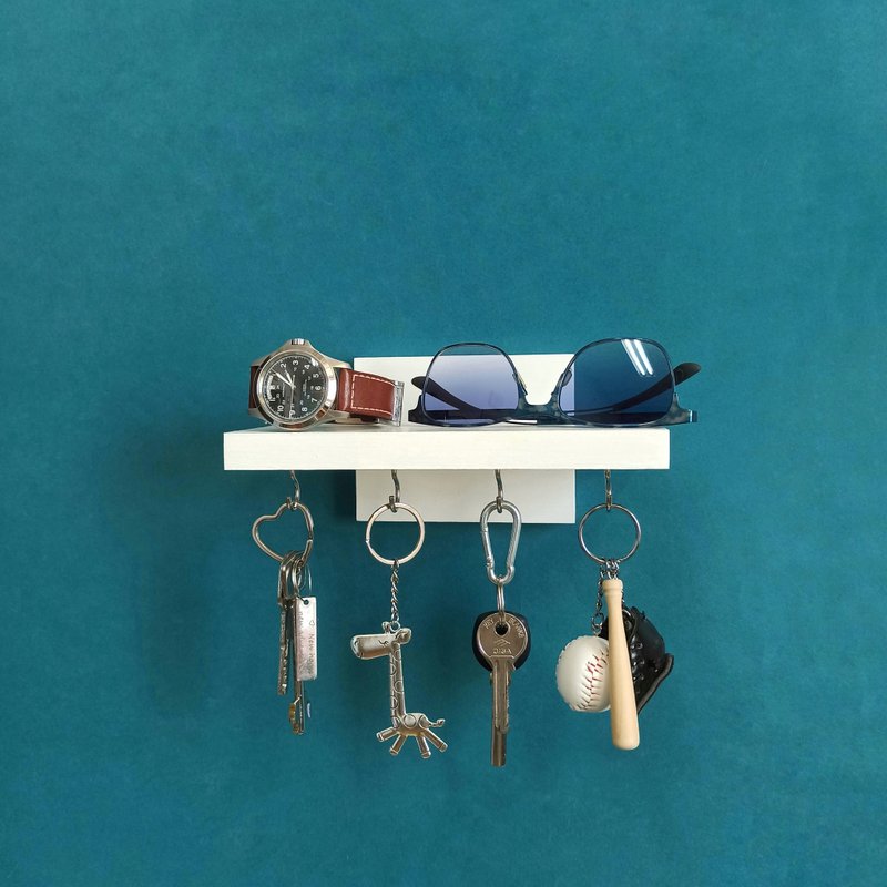 Entryway wall shelf with hooks - เฟอร์นิเจอร์อื่น ๆ - ไม้ 