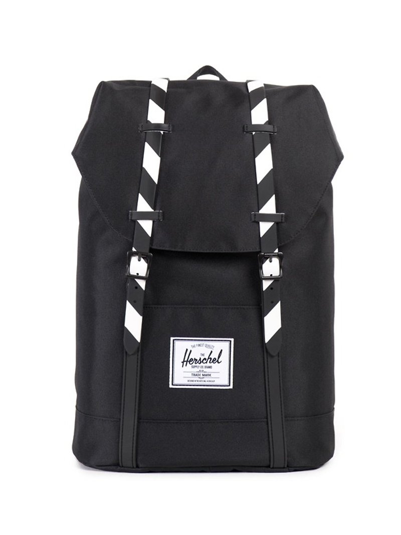 [Picks] Herschel Retreat series of black and white twill shopping after school backpacks are suitable for tourism Canada brand boys and girls are back - Backpacks - Polyester Black