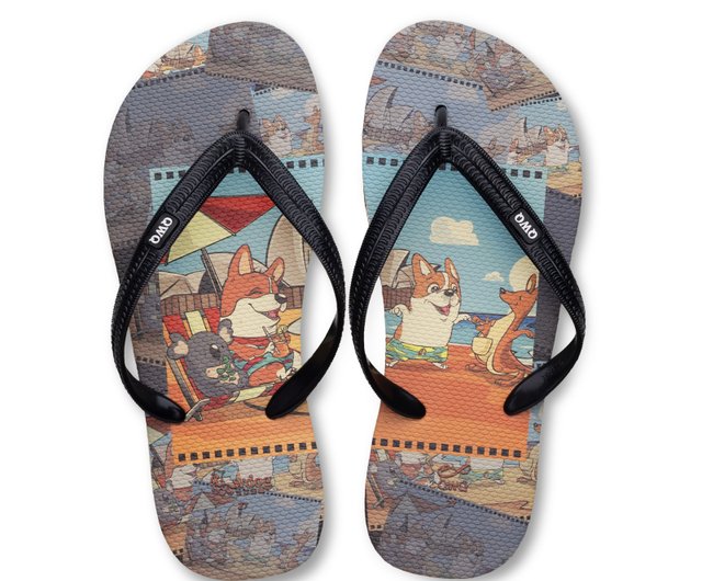 Corgi flip flops hotsell