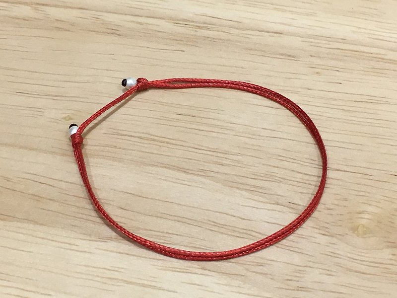 Charlene silk hand-knit hand rope - bracelet - 💕 - 银 silver sterling silver beads, bracelet lucky red - สร้อยข้อมือ - โลหะ สีเงิน