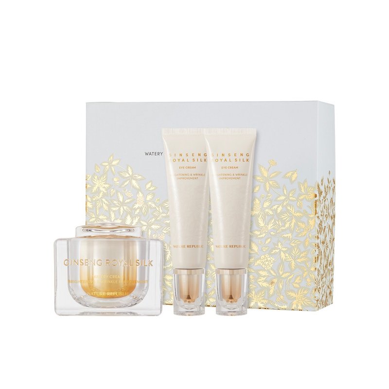 Nature Republic Ginseng Queen Silk Set Hydrating Cream 60ml + Eye Cream 30ml - Travel Kits & Cases - Other Materials 