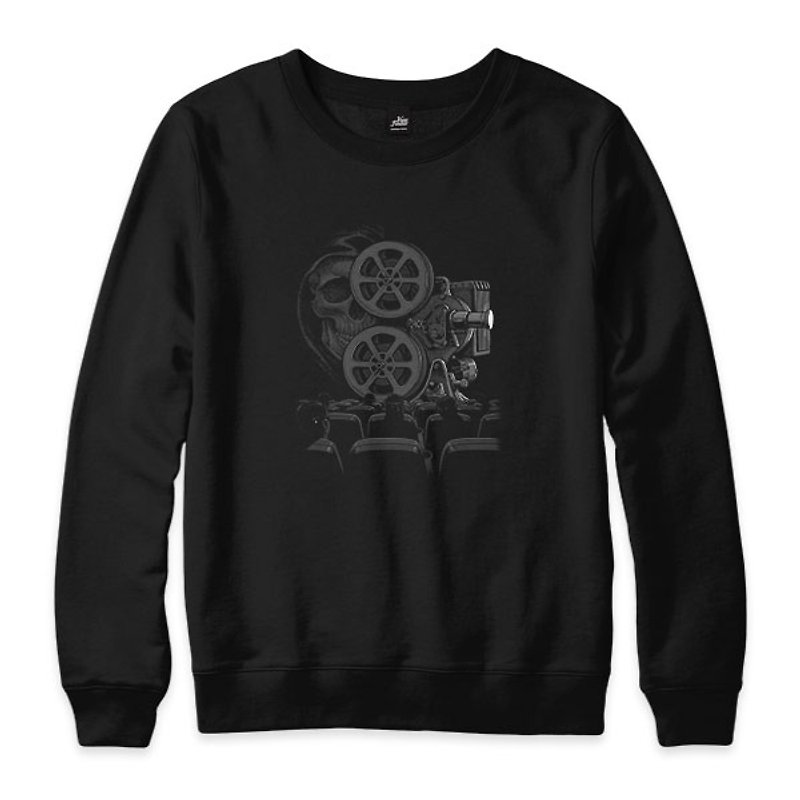 ブラックプロジェクター-ブラック-ユニセックス大学T - Tシャツ メンズ - コットン・麻 ブラック